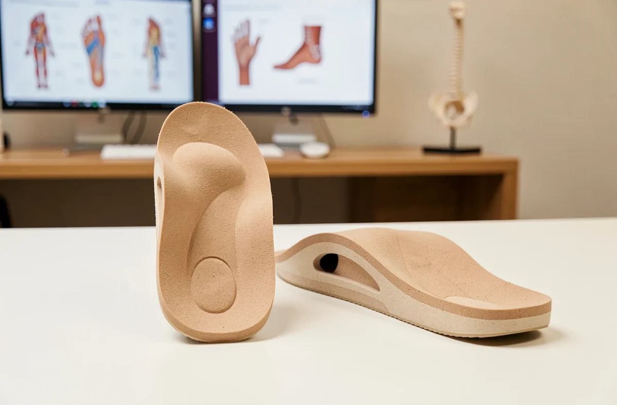 Semelles orthopédiques personnalisées pour la prise en charge de la bursite du talon d'Achille